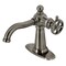 Kingston Brass Single-Handle Bathroom Faucet with Push Pop-Up, Black Stainless KSD354CGVN - alternate 1